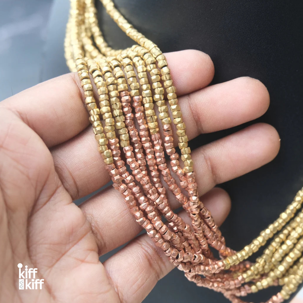 Collier Indien Dhokra en laiton recyclé  – Chandra