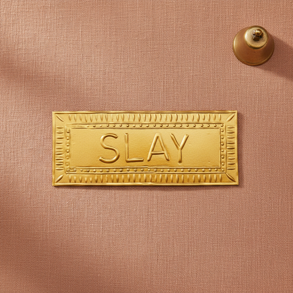 Plaque murale doré SLAY
