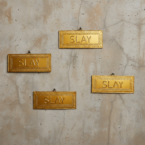Plaque murale doré SLAY