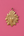 Ex-voto cœur Otis KIFF KIFF en métal doré floral et solaire, vue principale