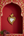 Ex-voto grappe de raisin Violetta KIFF KIFF en métal doré, composition murale avec d'autres ex-voto