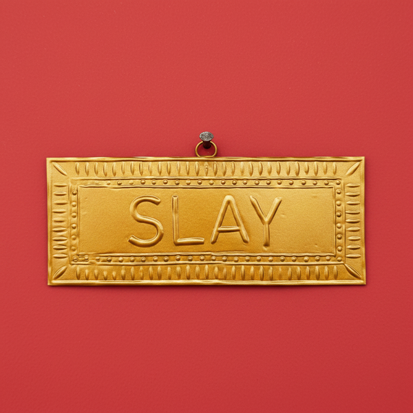 Plaque murale doré SLAY