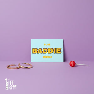 Carte postale PURE BADDIE ENERGY, présentation
