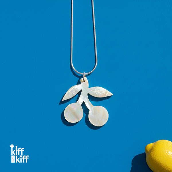 Collier Cerises en Nacre