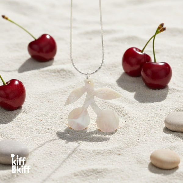 Collier Cerises en Nacre