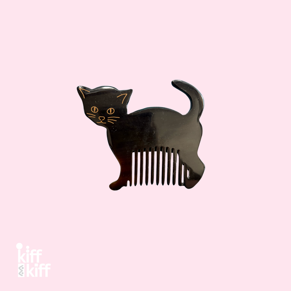 Peigne Chat en Corne de Buffle