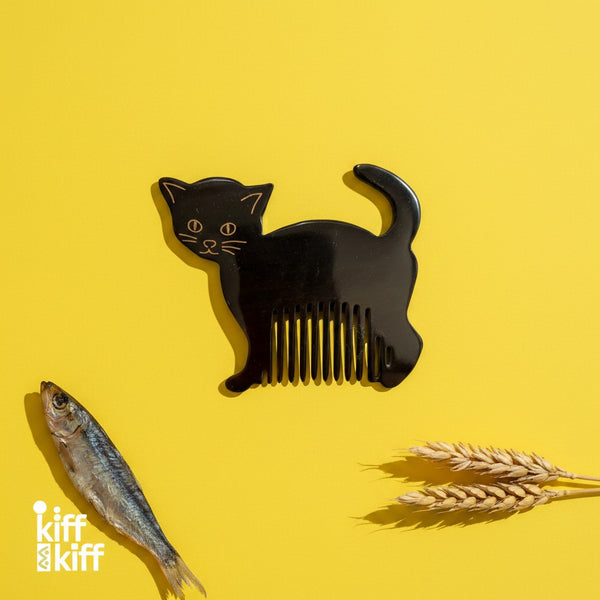 Peigne Chat en Corne de Buffle