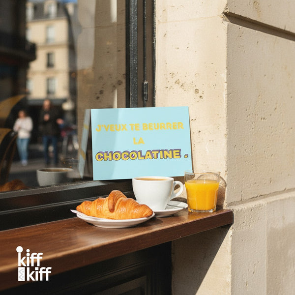 Carte postale CHOCOLATINE, vue de détail