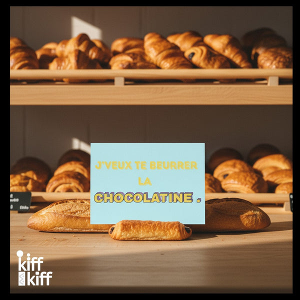 Carte postale CHOCOLATINE, angle différent