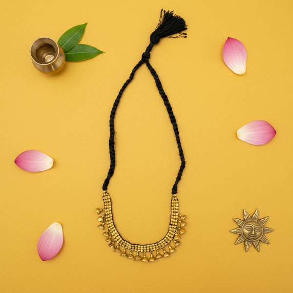Collier Indien Dhokra en laiton recyclé  – Aruna