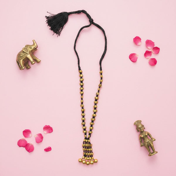 Collier Indien Dhokra en laiton recyclé  – Ishani