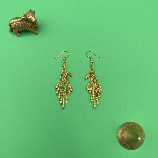 Boucles d'oreilles  Indien en laiton recyclé - Kavya