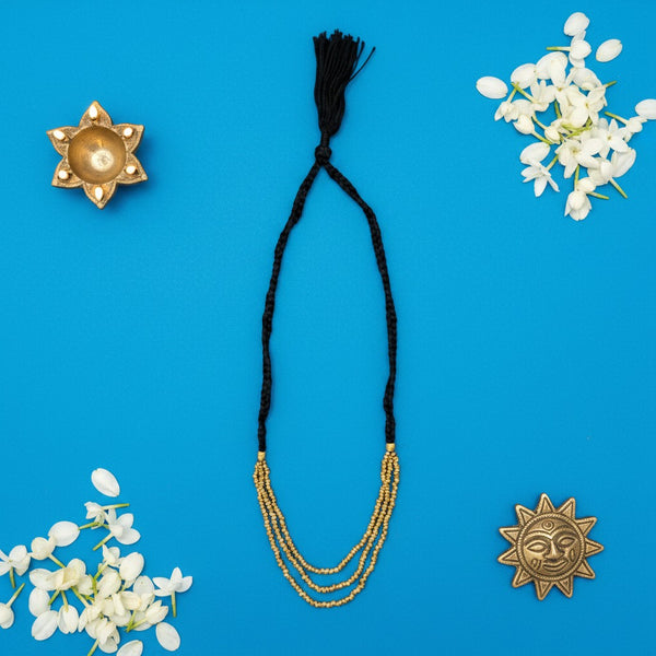 Collier Indien Dhokra en laiton recyclé   - Kiran