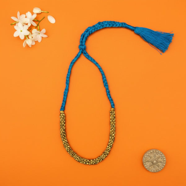 Collier Indien Dhokra en laiton recyclé  – Nila