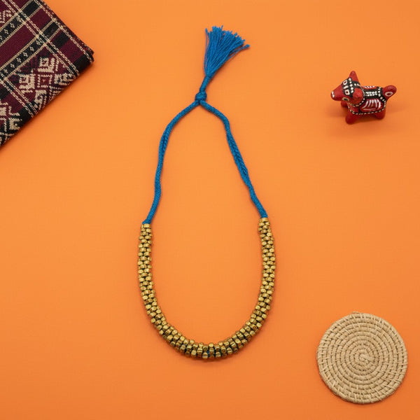 Collier Indien Dhokra en laiton recyclé  – Nila