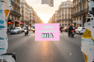 Carte postale Viens on danse le MIA, vue de détail