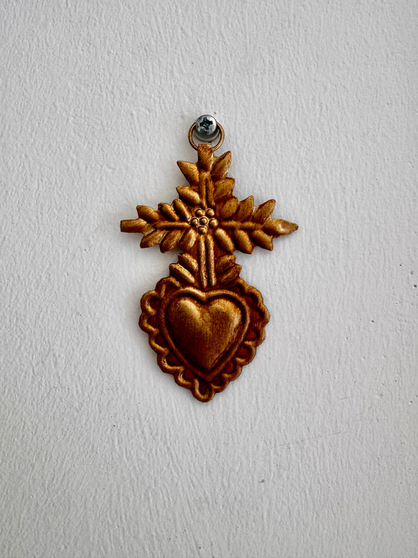 Ex-Voto Doré Ernest – Cœur Sacré Artisanal décoration murale