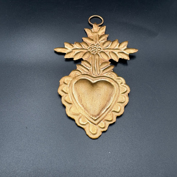 Ex-Voto Doré Ernest – Cœur Sacré Artisanal décoration murale