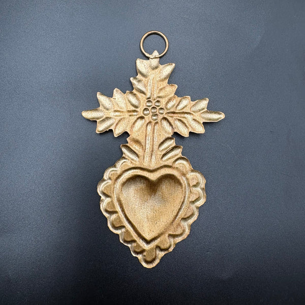 Ex-Voto Doré Ernest – Cœur Sacré Artisanal décoration murale