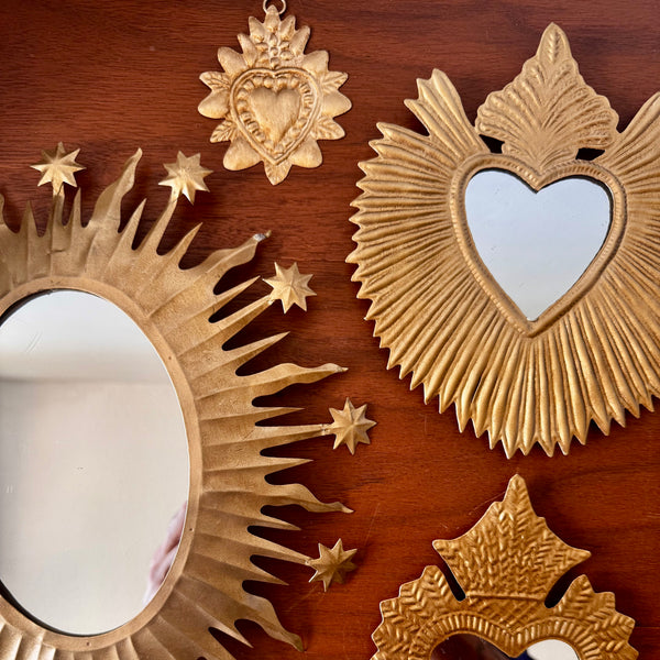Miroir Ex-voto doré Finch
