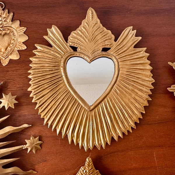 Miroir Ex-voto doré Finch