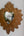 Miroir ex-voto doré Bonnie, vue de détail