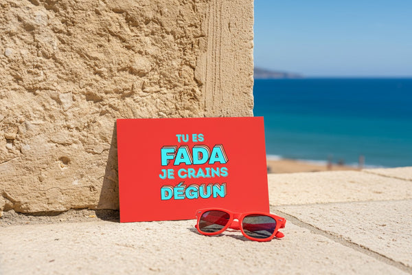 Carte postale FADA je crains dégun, présentation