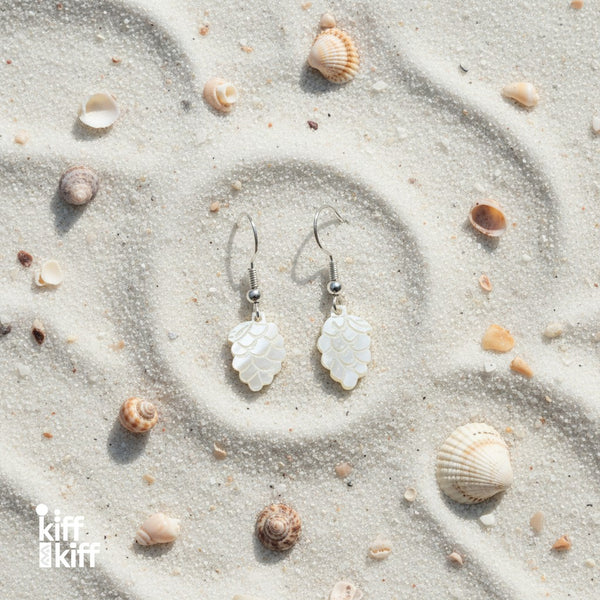 Boucles d'Oreilles Framboise en Nacre