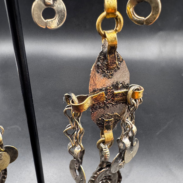 Boucles d'oreilles Kuchi afghanes, dernière vue