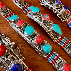 Bracelet artisanal Népal Katmandou, vue de détail