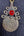 Boucles d'oreilles Kuchi afghanes rouges, détail du fermoir crochet