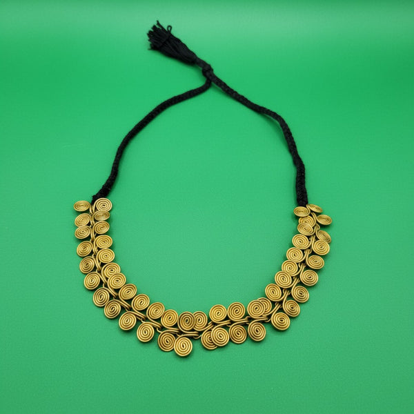 Collier Indien Dhokra en laiton recyclé  – Asha