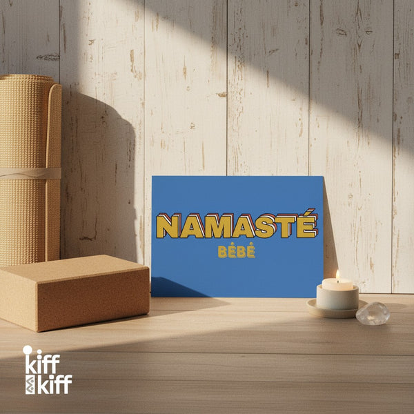 Carte postale NAMASTÉ BÉBÉ, présentation