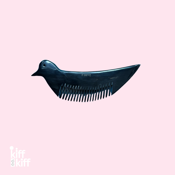 Peigne Oiseau en Corne de Buffle