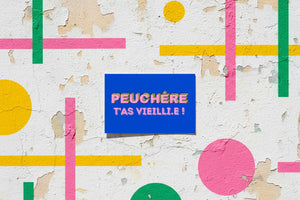 Carte postale PEUCHÈRE tu as vieilli, vue de détail