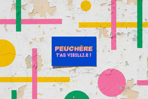 Carte postale PEUCHÈRE tu as vieilli, vue de détail