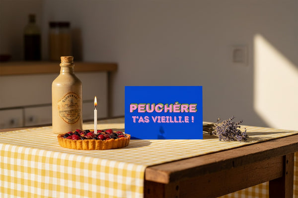 Carte postale PEUCHÈRE tu as vieilli, présentation
