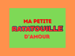 Carte postale « Ma petite ratatouille d'amour », collection KIFF KIFF