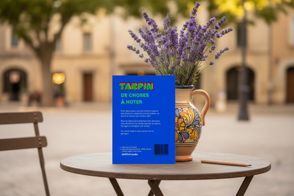 Cahier TARPIN DE CHOSES À NOTER, présentation complète