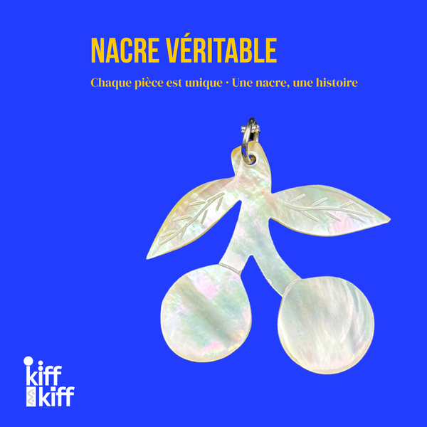 Collier Cerises en Nacre