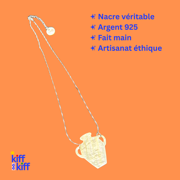 Collier Amphore en Nacre