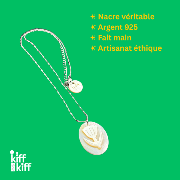 Collier Fleur en Nacre