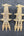 Boucles d'oreilles tribales de la vallée de l'Indus, fabrication afghane artisanale, vue de face