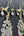 Boucles d'oreilles Kuchi afghanes vertes, vue de profil
