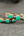 Bracelet artisanal Nuristan Afghanistan, pierres turquoise étirées sur bande torsadée