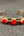 Bracelet artisanal Nuristan Afghanistan, rangée de perles rondes corail sur bande pointillée