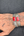 Bracelet pierre ovale rouge Nuristan Afghanistan, vue de profil