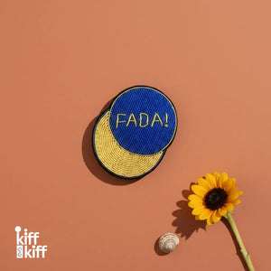 Broche FADA !, bijou cannetille brodé main, expression du Sud