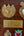 Plaque murale dorée ICON, vue d'ambiance déco