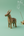 KIFF KIFF brass deer statuette incense burner with intricate etched details and smoking incense stick on green background